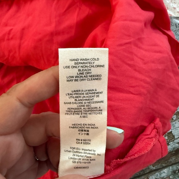 BNWT Free People Birds of a Feather Red Embroidered Dress - Picture 10 of 16